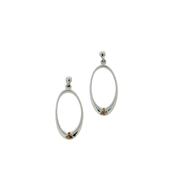 Trinity Oval Ring Earrings